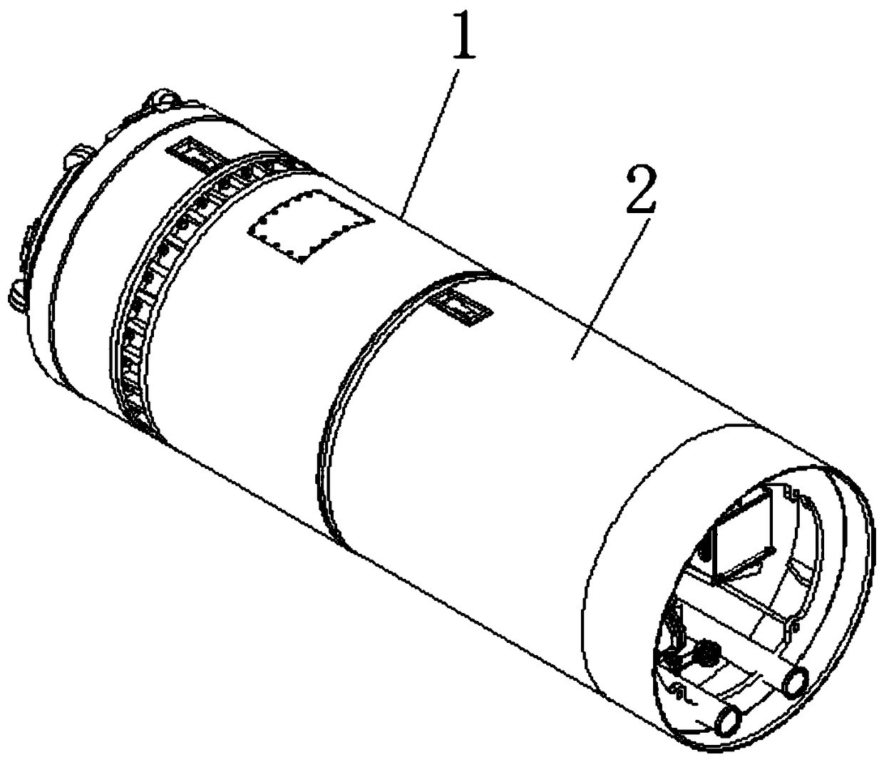 Mud-water balance type rock pipe jacking machine