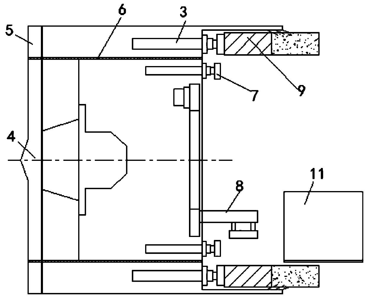 Variable diameter shield construction device and construction method thereof