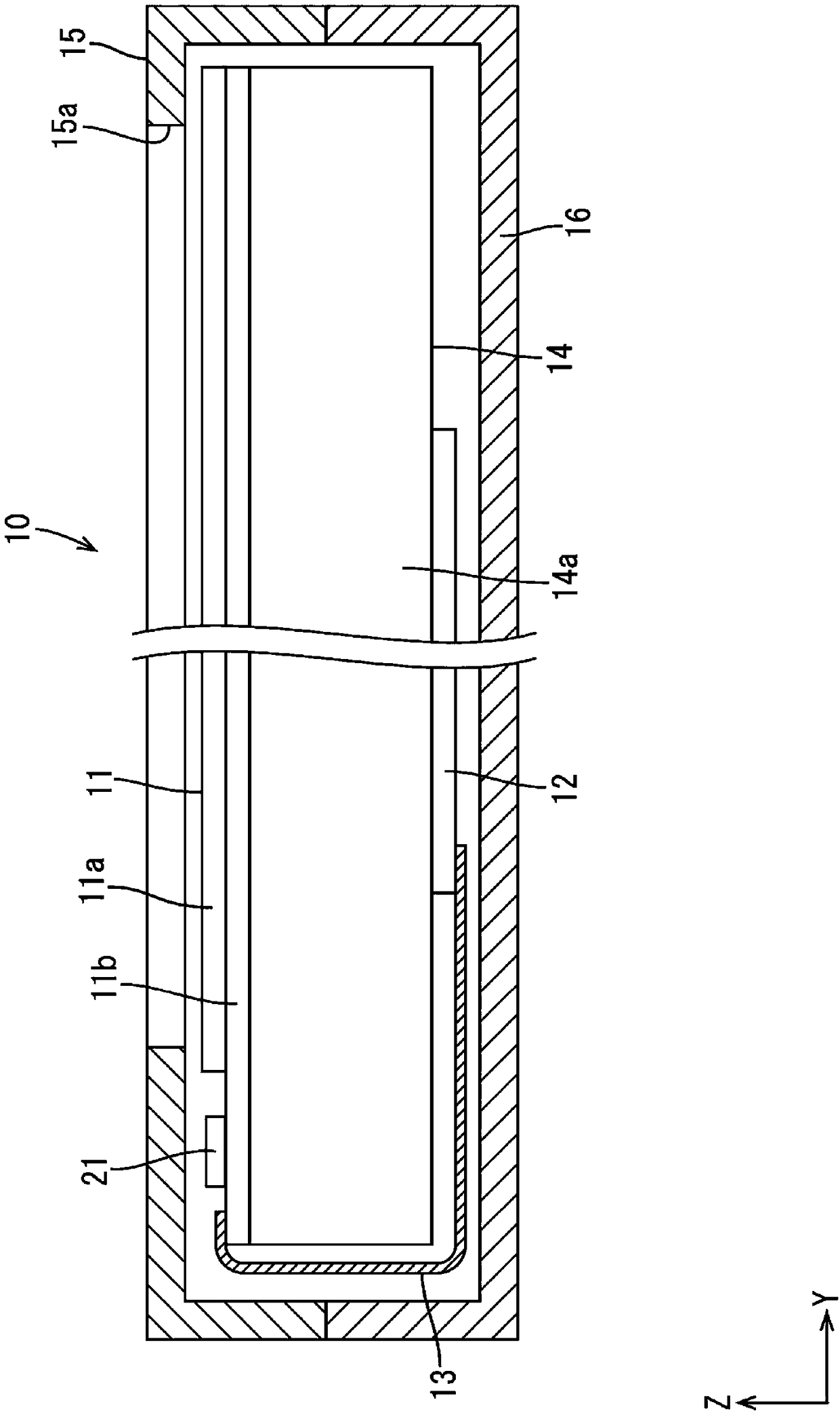 Terminal connection structure and display device