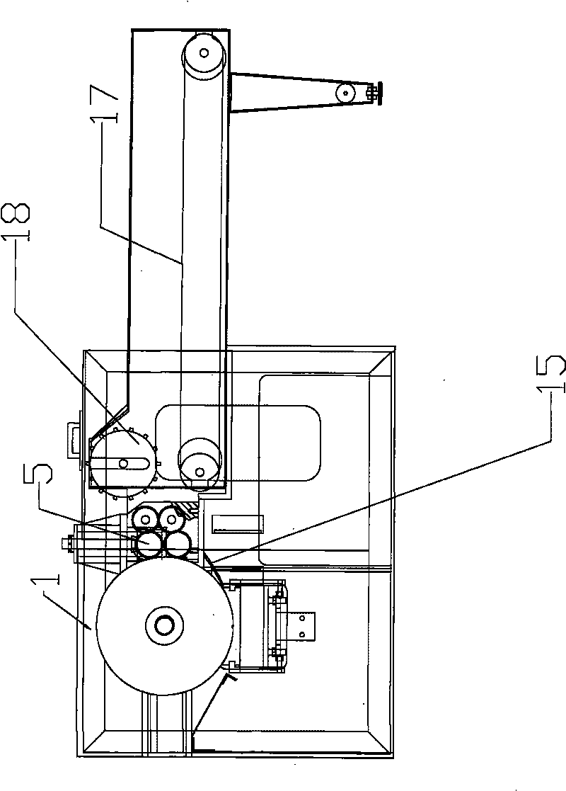 Opening device on opener