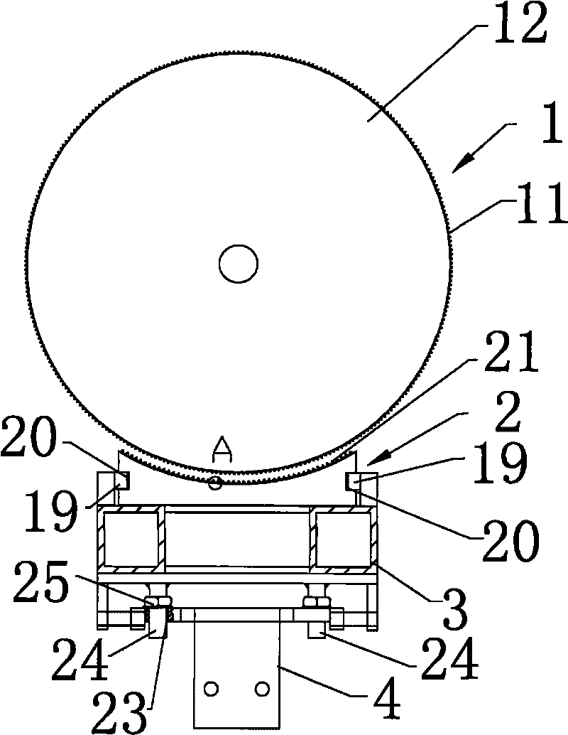 Opening device on opener