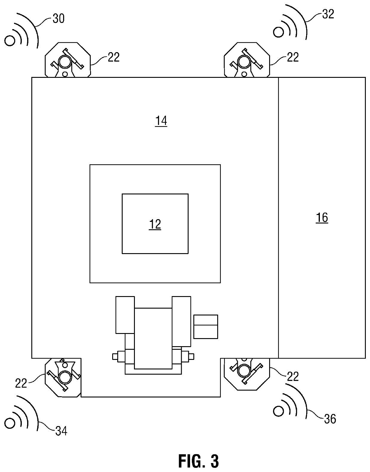 Method and system for positioning a drilling or other large structure using attached positioning shoes with individually addressable wireless vertical and rotational control