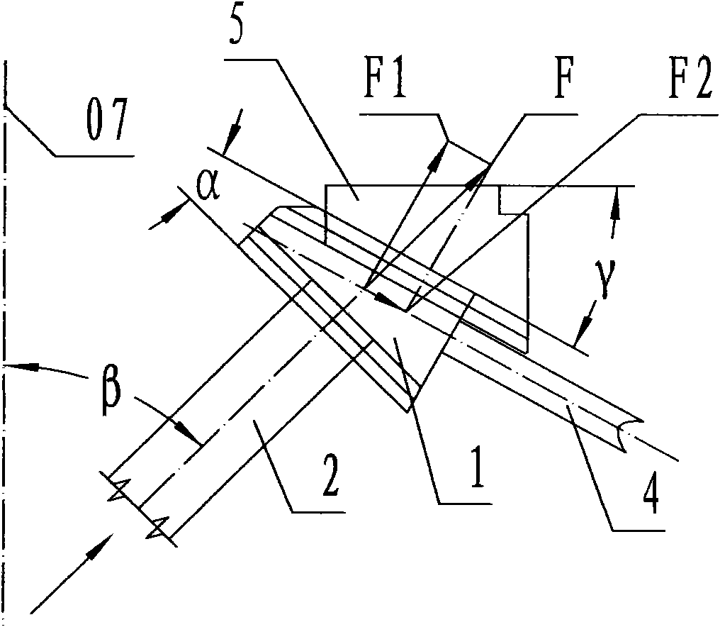 Fixed die core-pulling mechanism capable of self-locking and backstopping