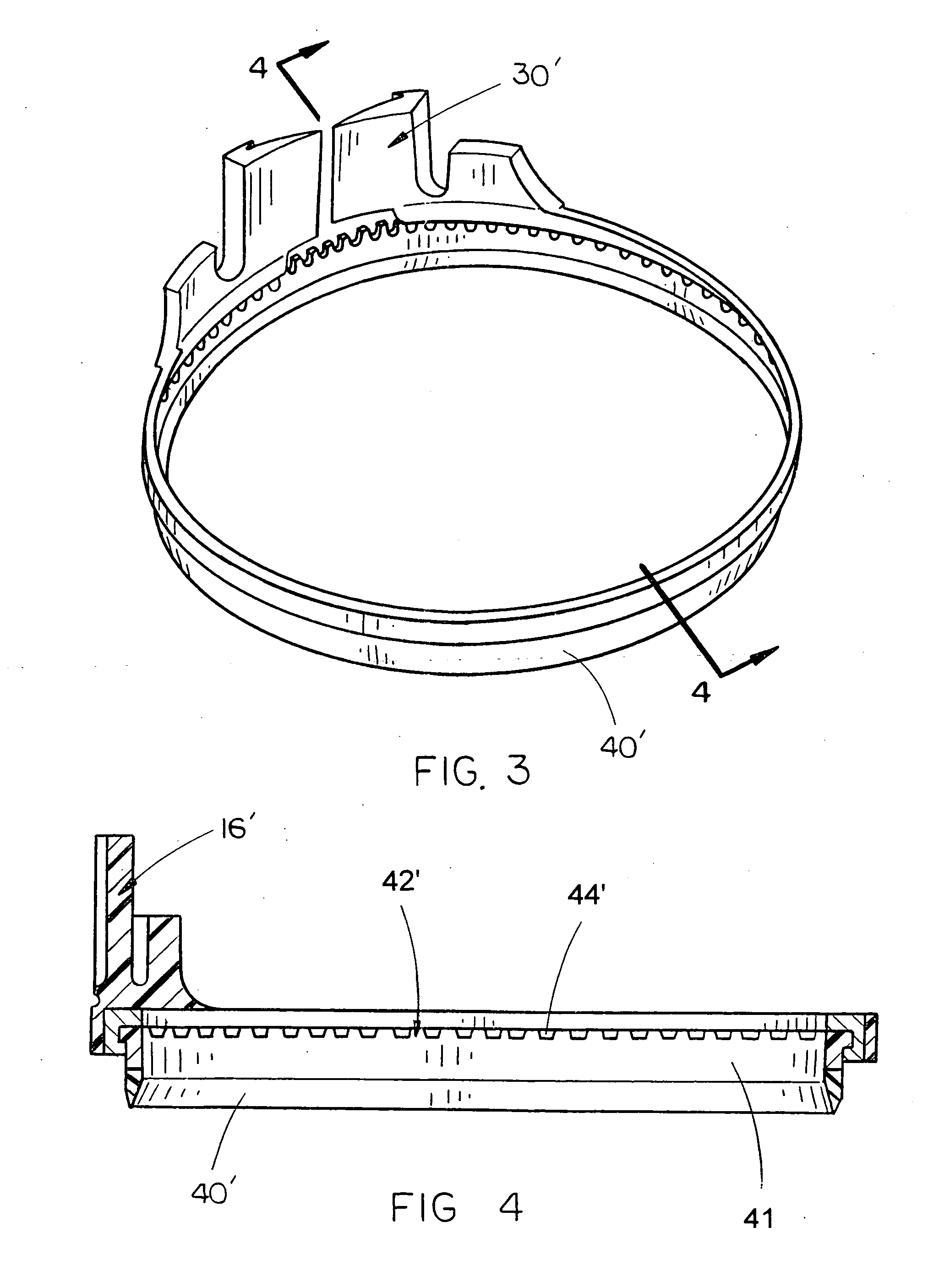 Molded plastic and metal combination cutting blade