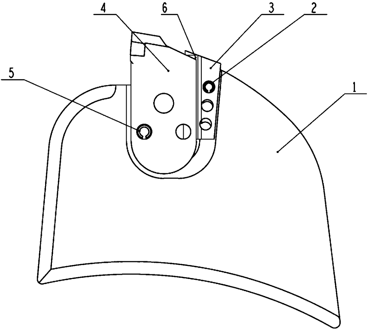 Assembly structure of cutting teeth for slot milling machine and matched assembly of assembly structure