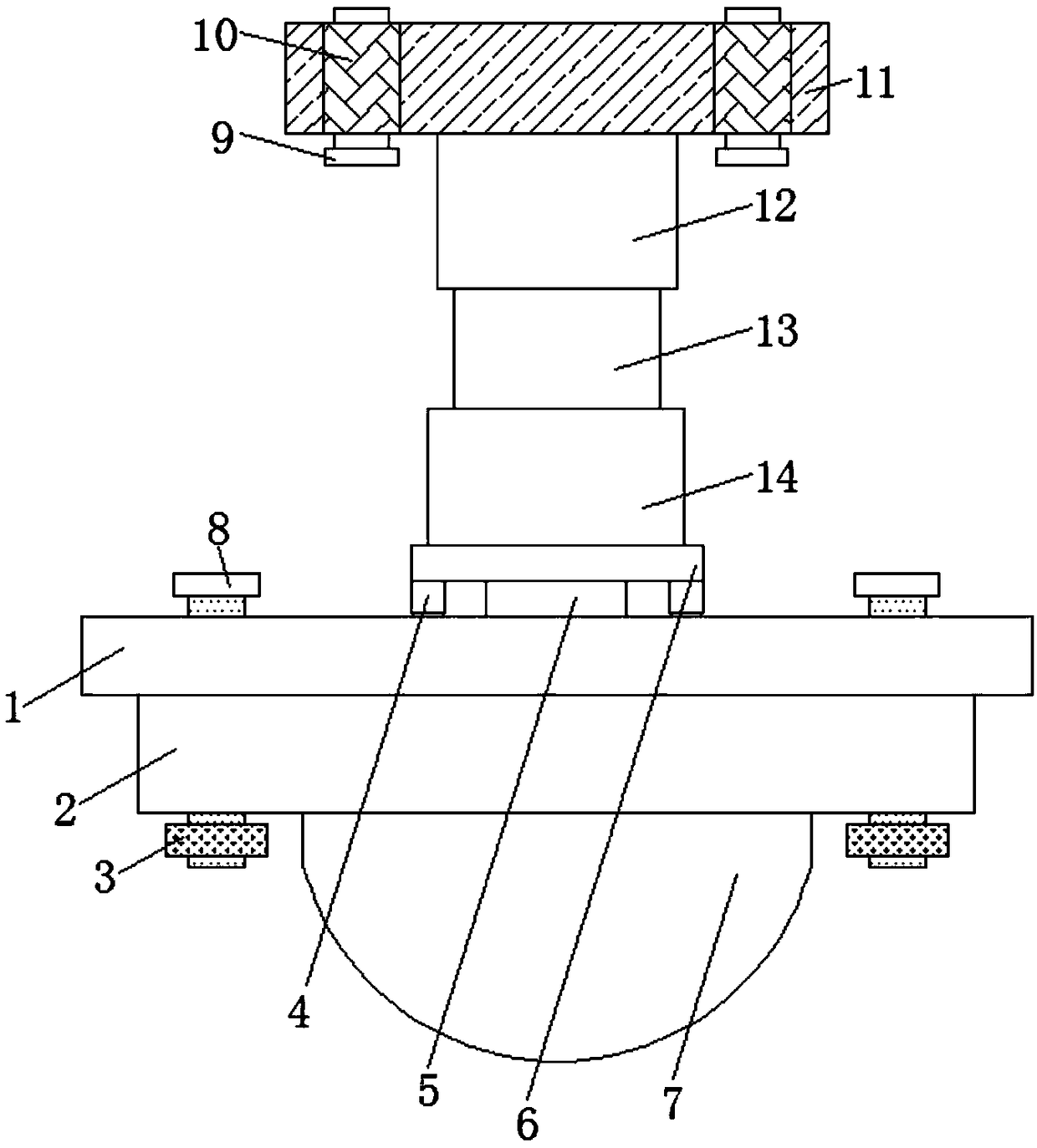 A mounting bracket for a security monitor for artificial intelligence equipment