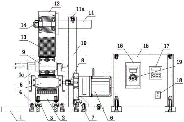 A motor rotor intelligent rubber rolling device