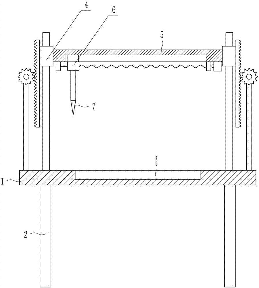 Cutting device for leather