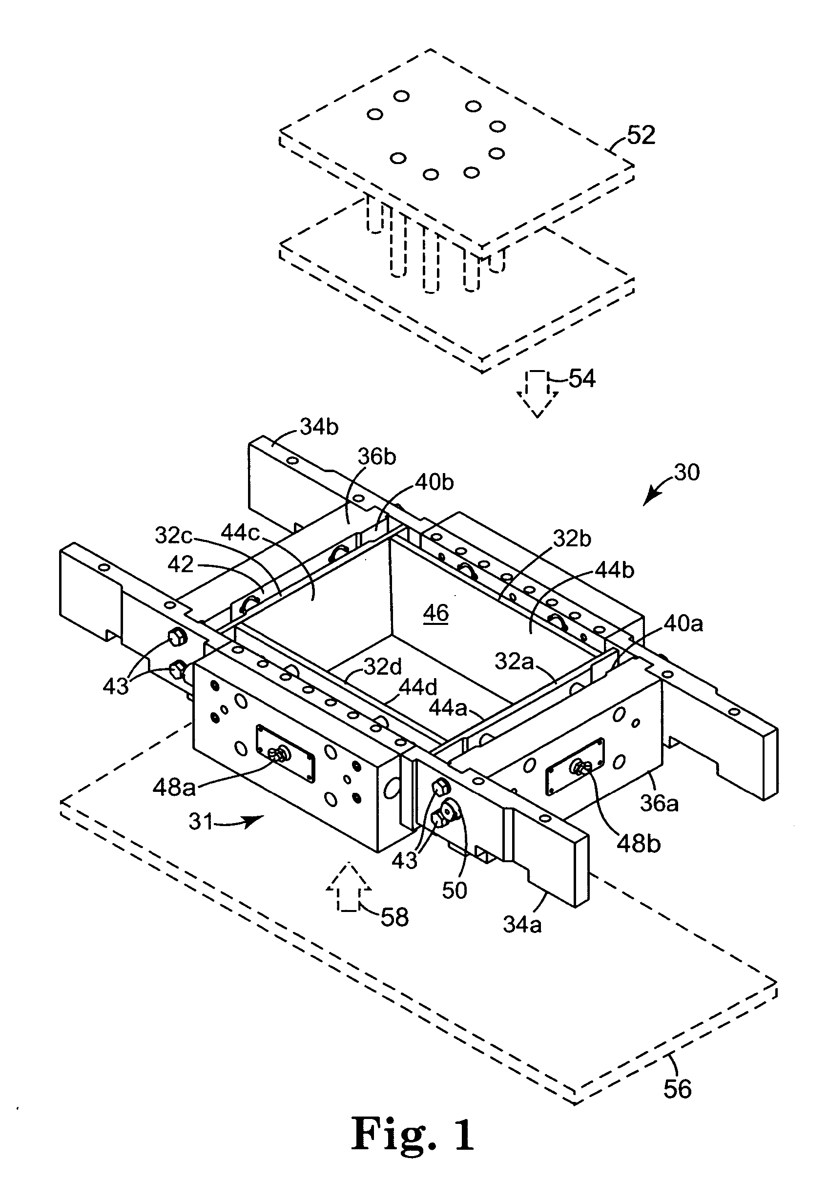 Concrete block mold with moveable liner