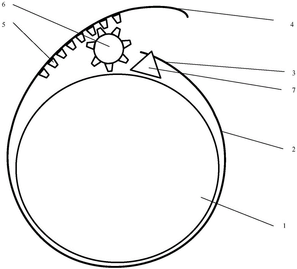 Circumference continuous measuring method and circumference continuous measuring device for circumference changing objects