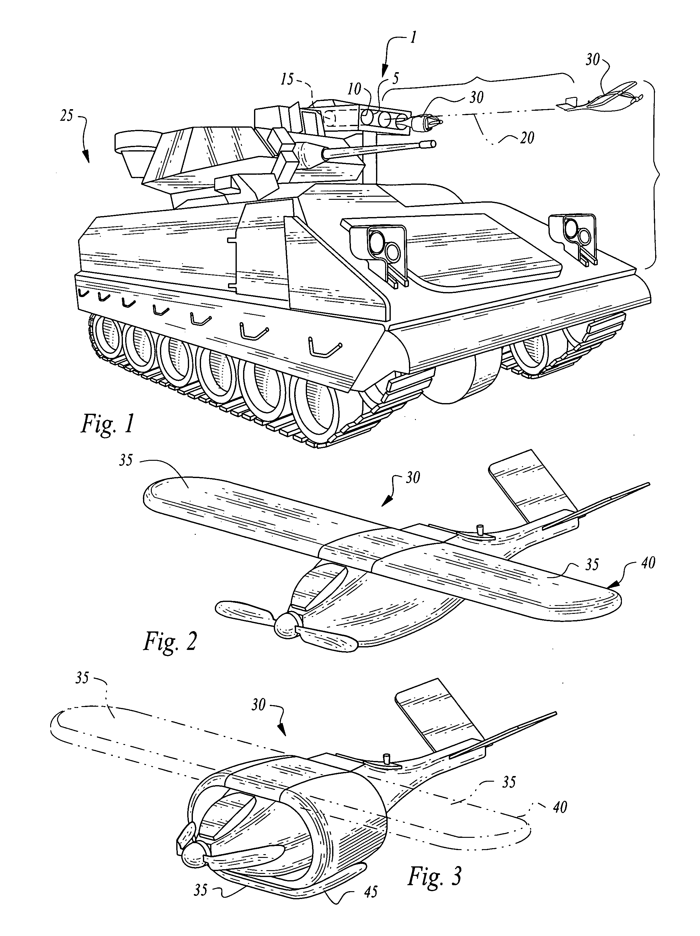 Launch tube deployable surveillance and reconnaissance system