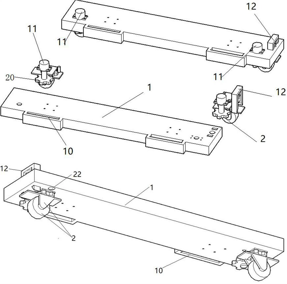 Circulating water pump motor carrying device