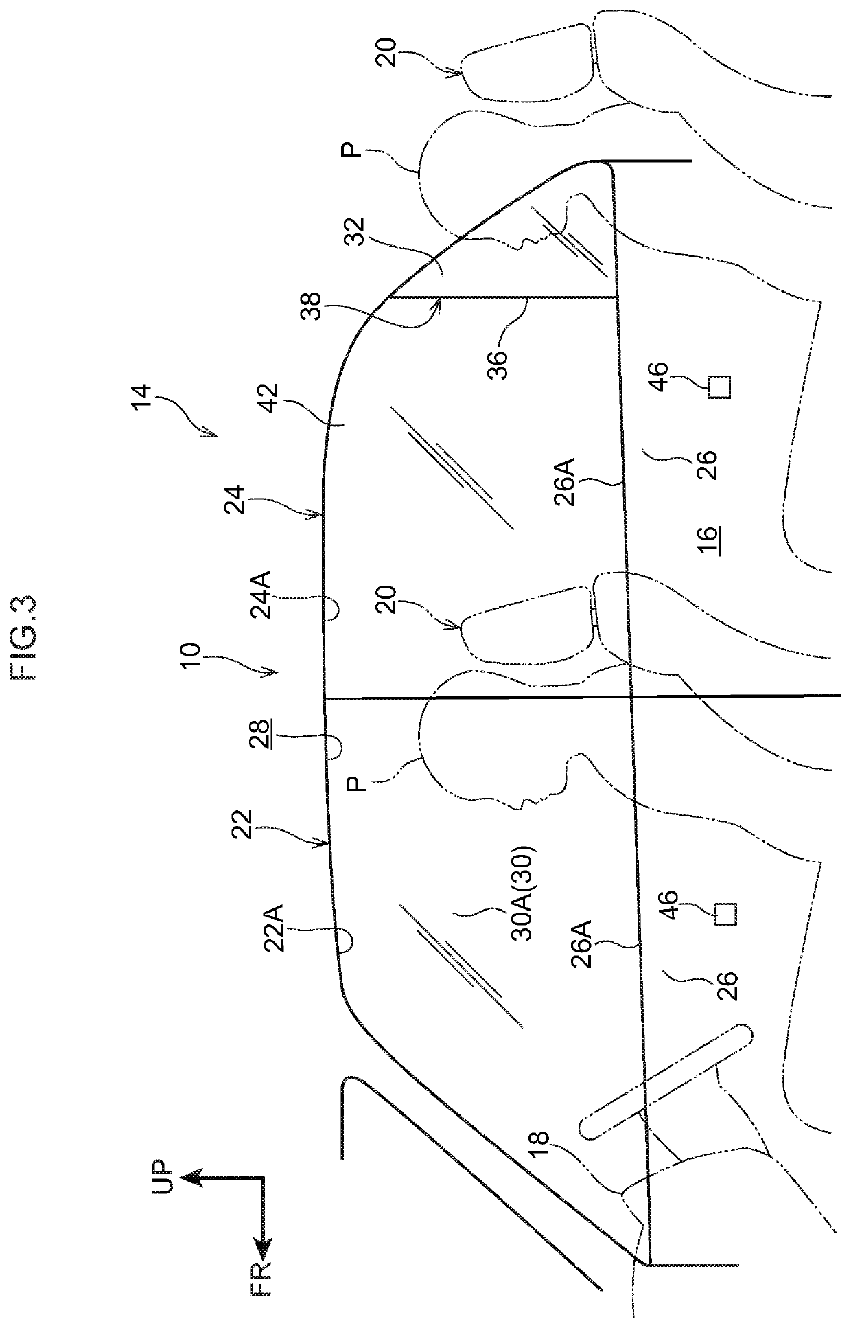 Vehicle display device