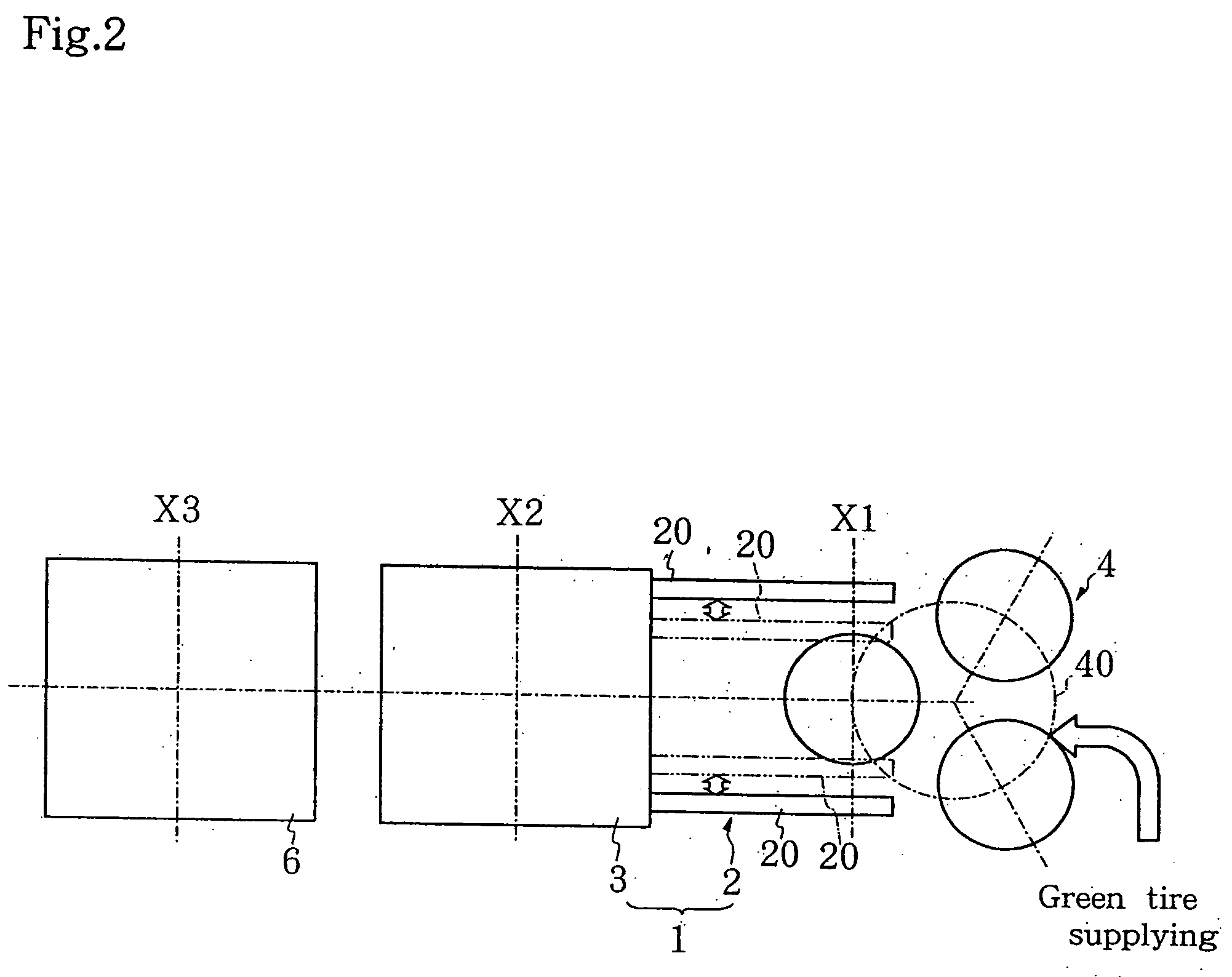 Tire vulcanizing apparatus