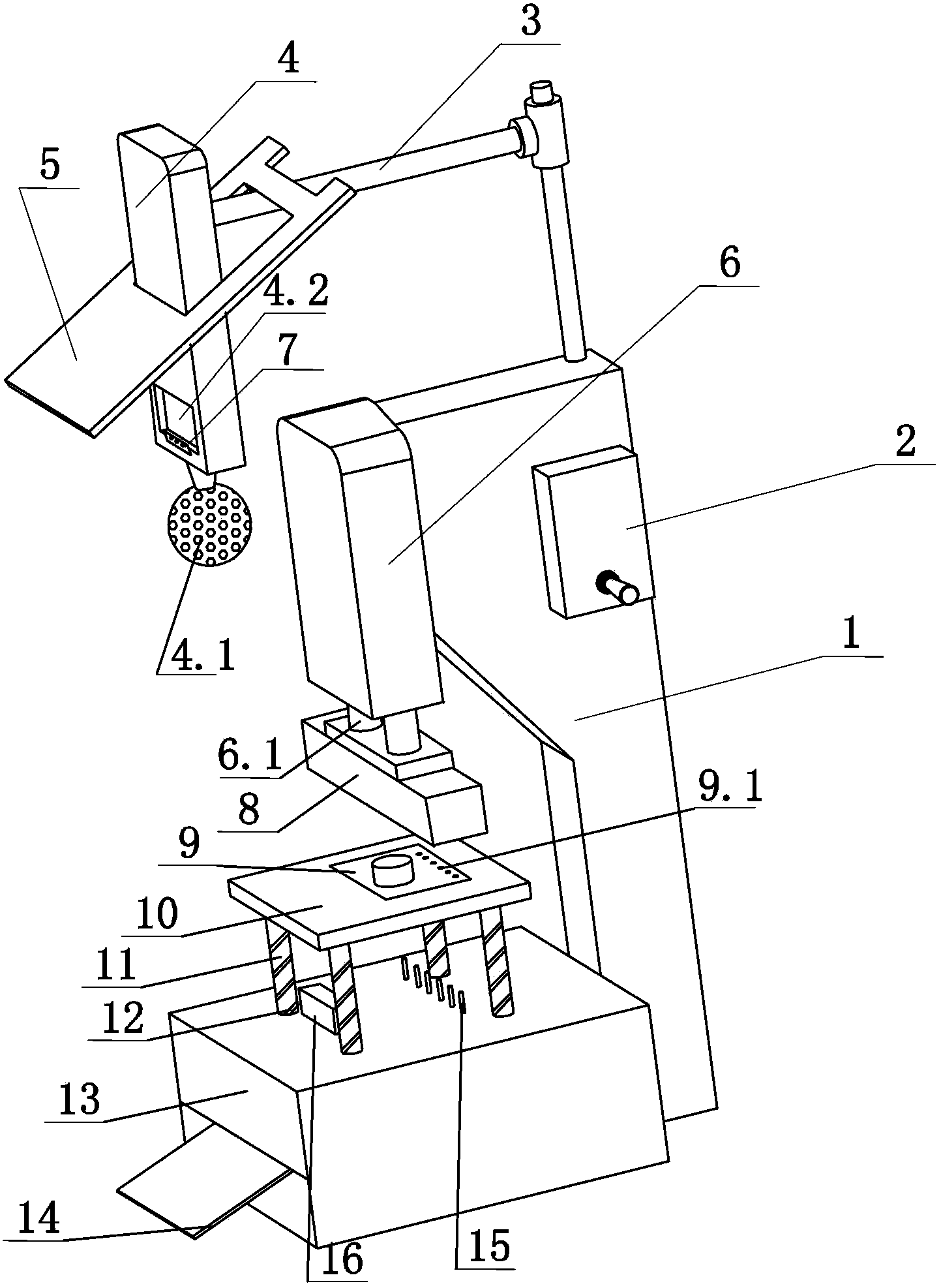 Test device used for buzzer