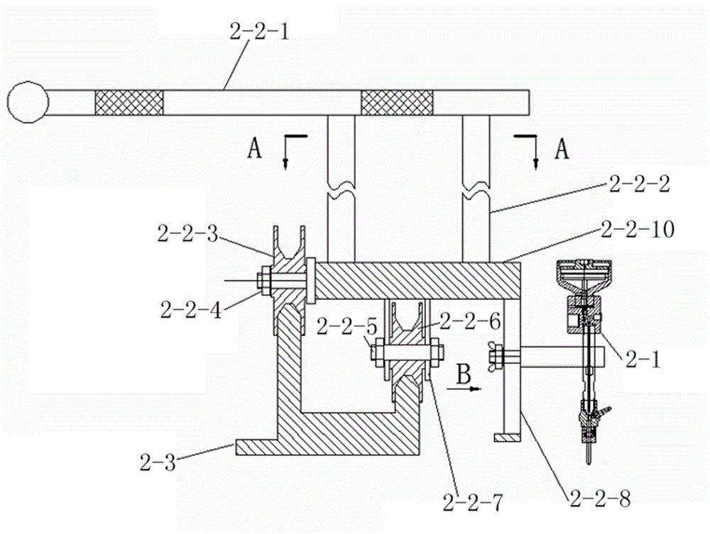 Water jet cutting device for repairing craters in airport runway