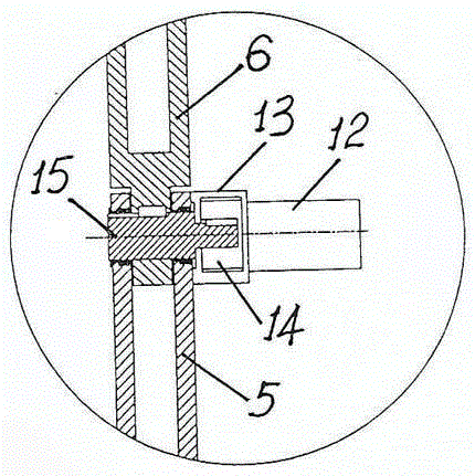 Wheel type air pick energy storage coke removing machine