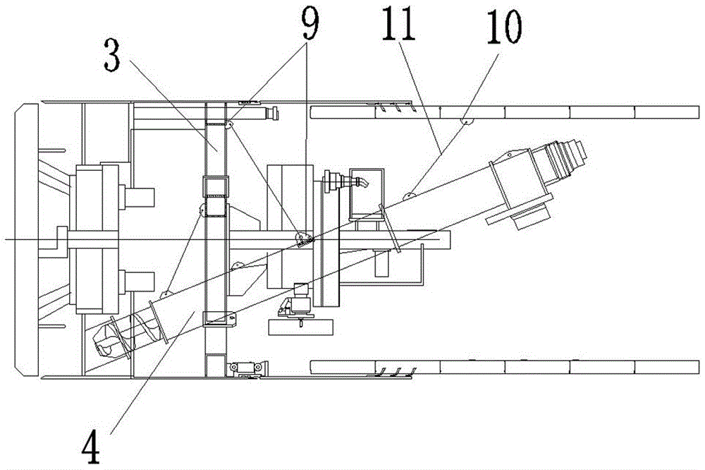 Method and device for in-tunnel demounting of master drive of shield tunneling machine