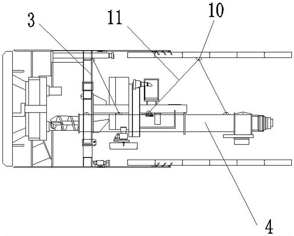 Method and device for in-tunnel demounting of master drive of shield tunneling machine