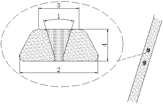 Preparation method of trapezoidal sectional type hollowed-out low-yield solder strip and photovoltaic module thereof