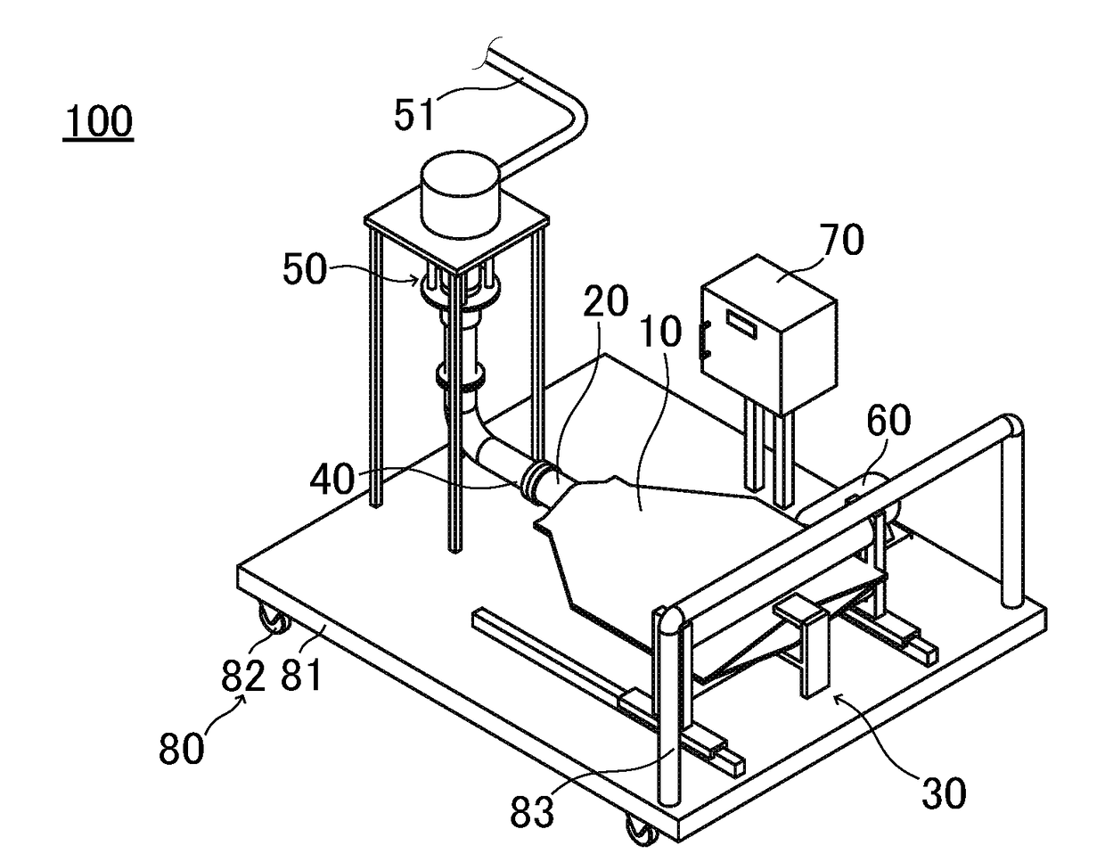 Viscous material feed apparatus and viscous material feed method