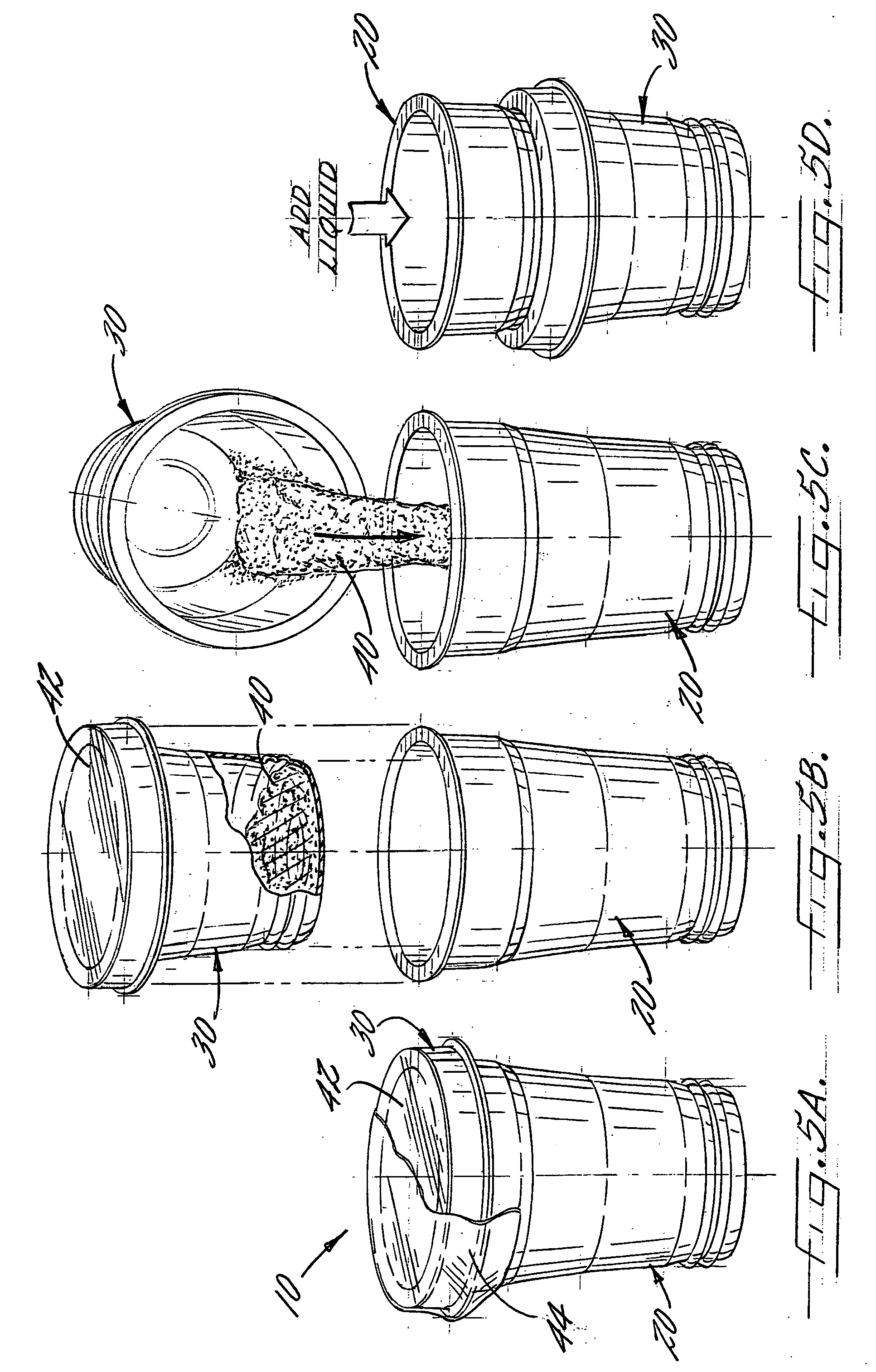 Food product package having nested cup and cup holder