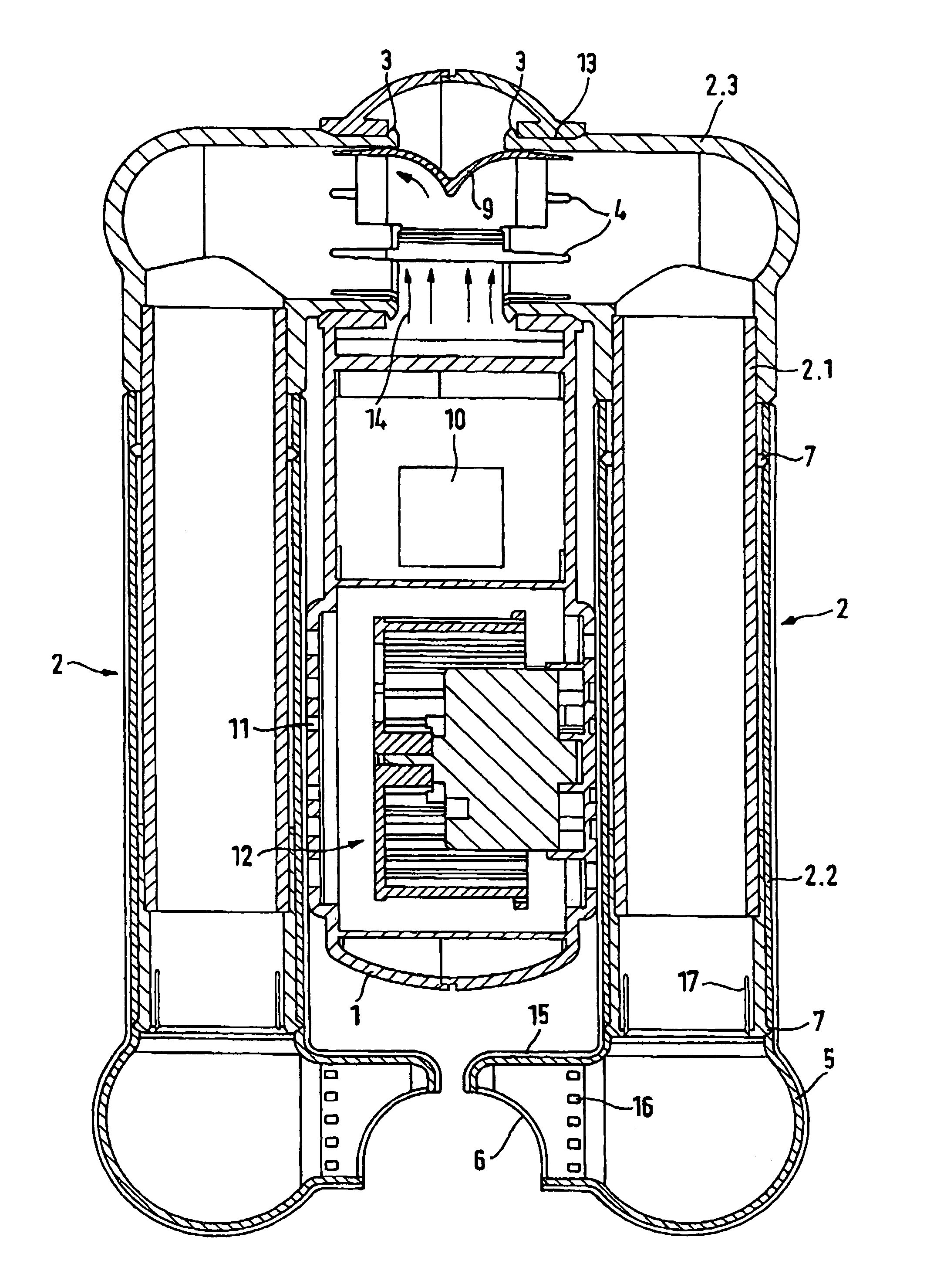 Device for drying shoes, gloves or garments