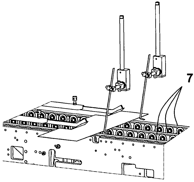 Folding device and method for folding-gluing machine