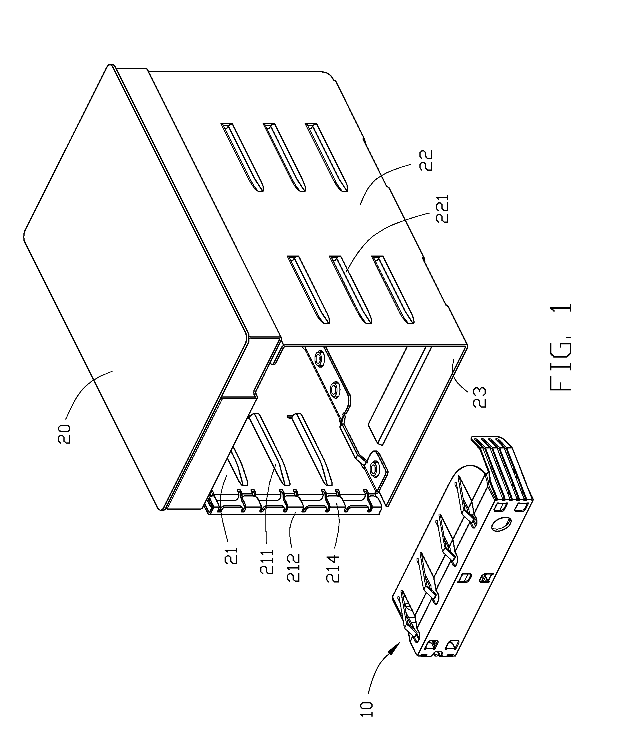 Disk drive cage with shielding member