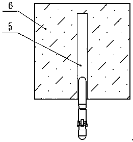 A kind of elastic support type resin anchoring agent anti-fall tail fin and injection anchoring method