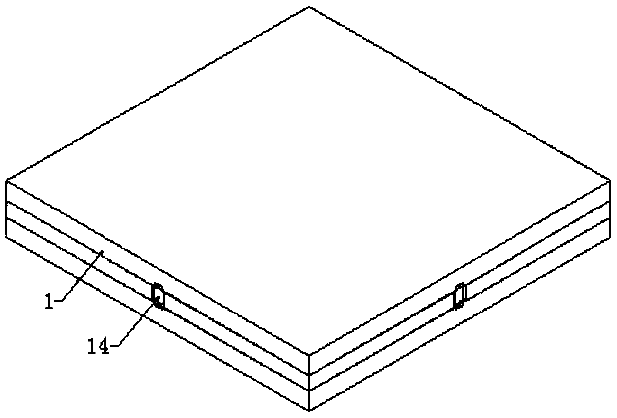 Connecting device of flexible long-acting graphite grounding strip