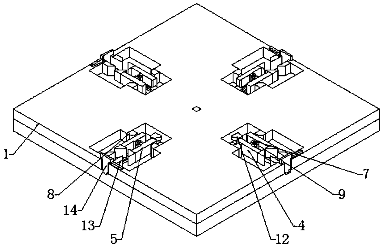 Connecting device of flexible long-acting graphite grounding strip