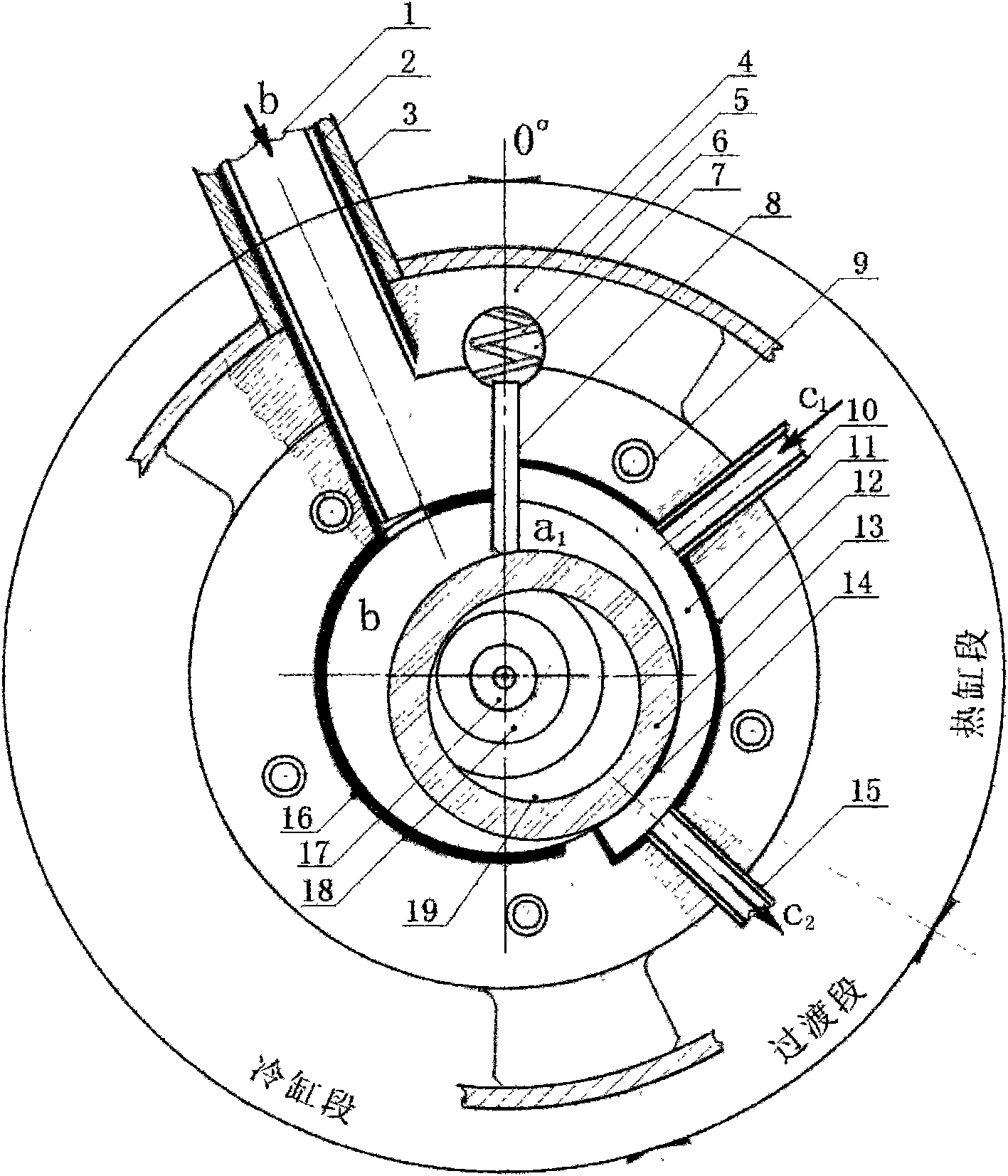 Cooling cylinder compression cycle of rotor-type compressor