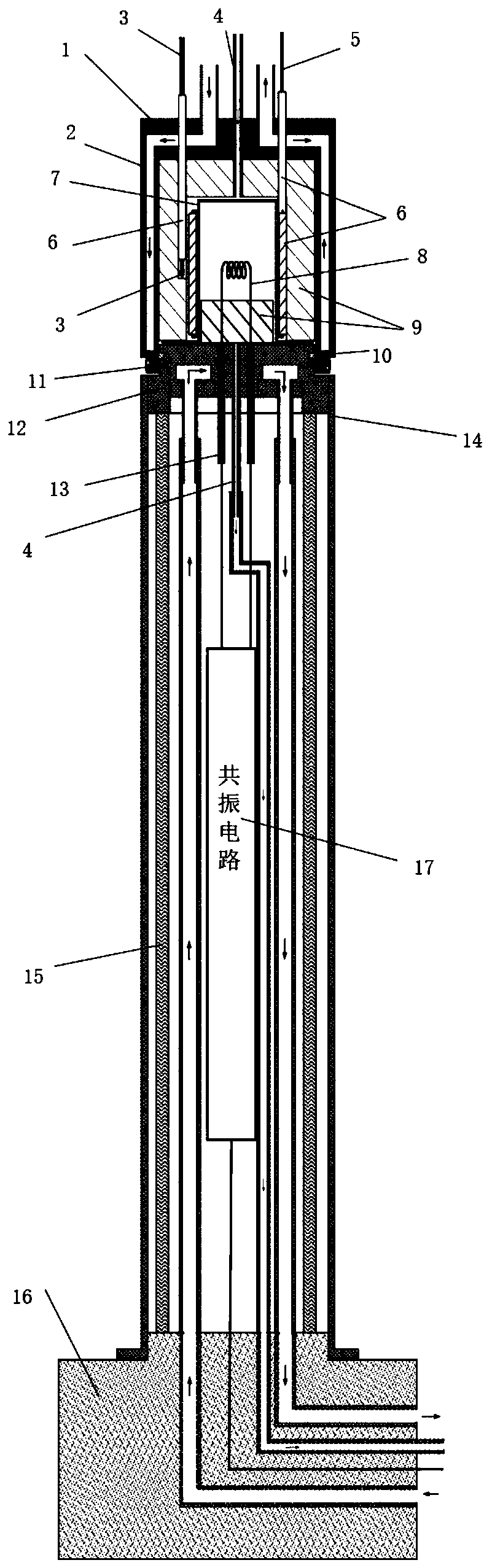 High-temperature nuclear magnetic resonance probe and system