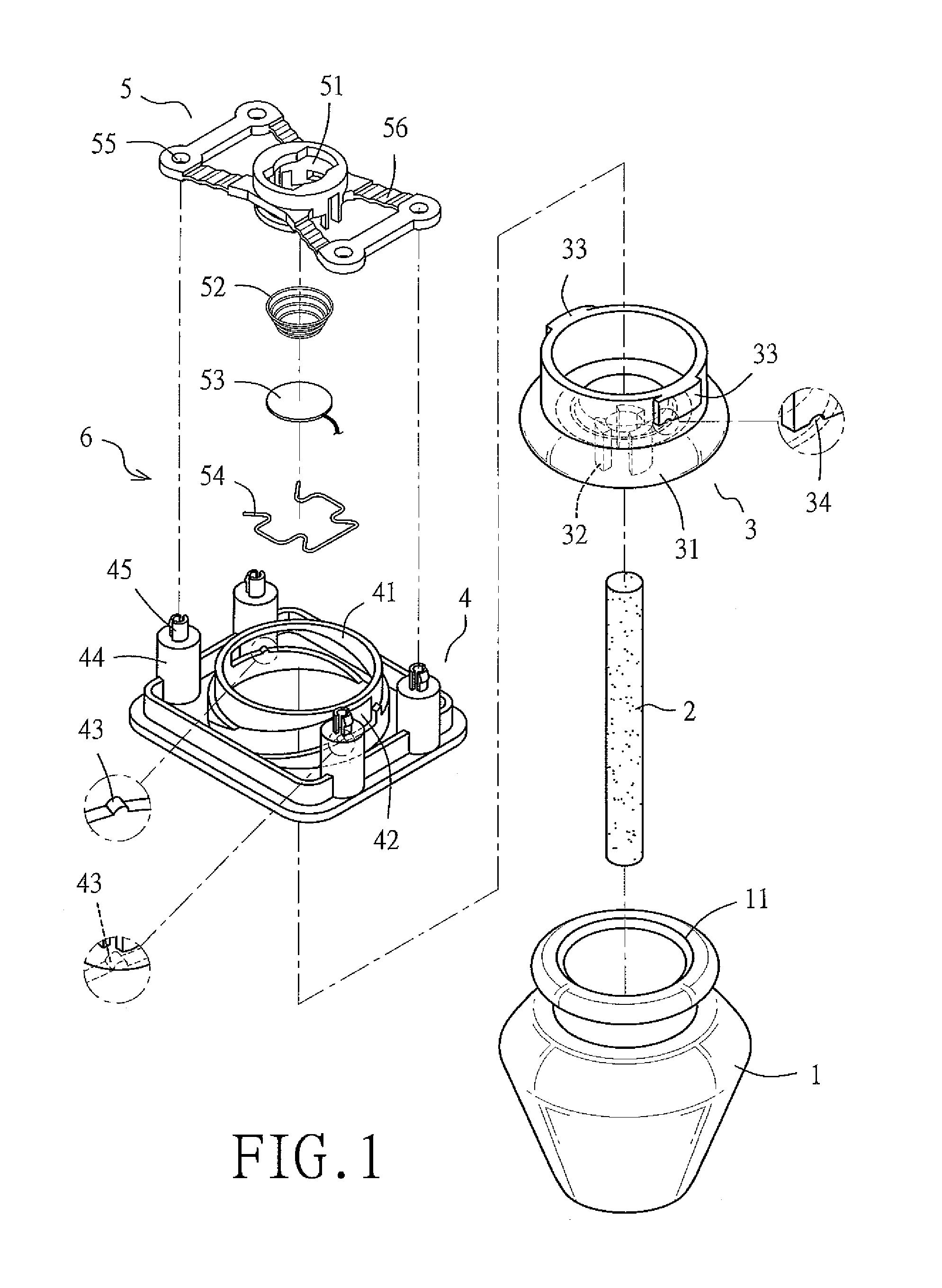 Fragrance vibrating and nebulizing module