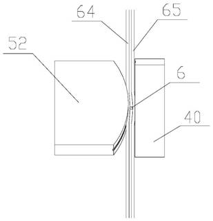 Multi-filament spiral contact detection device and detection method inside steel wire rope