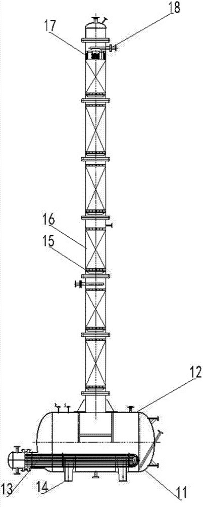 Technology and device for recycling chloroethylene high-boiling substance