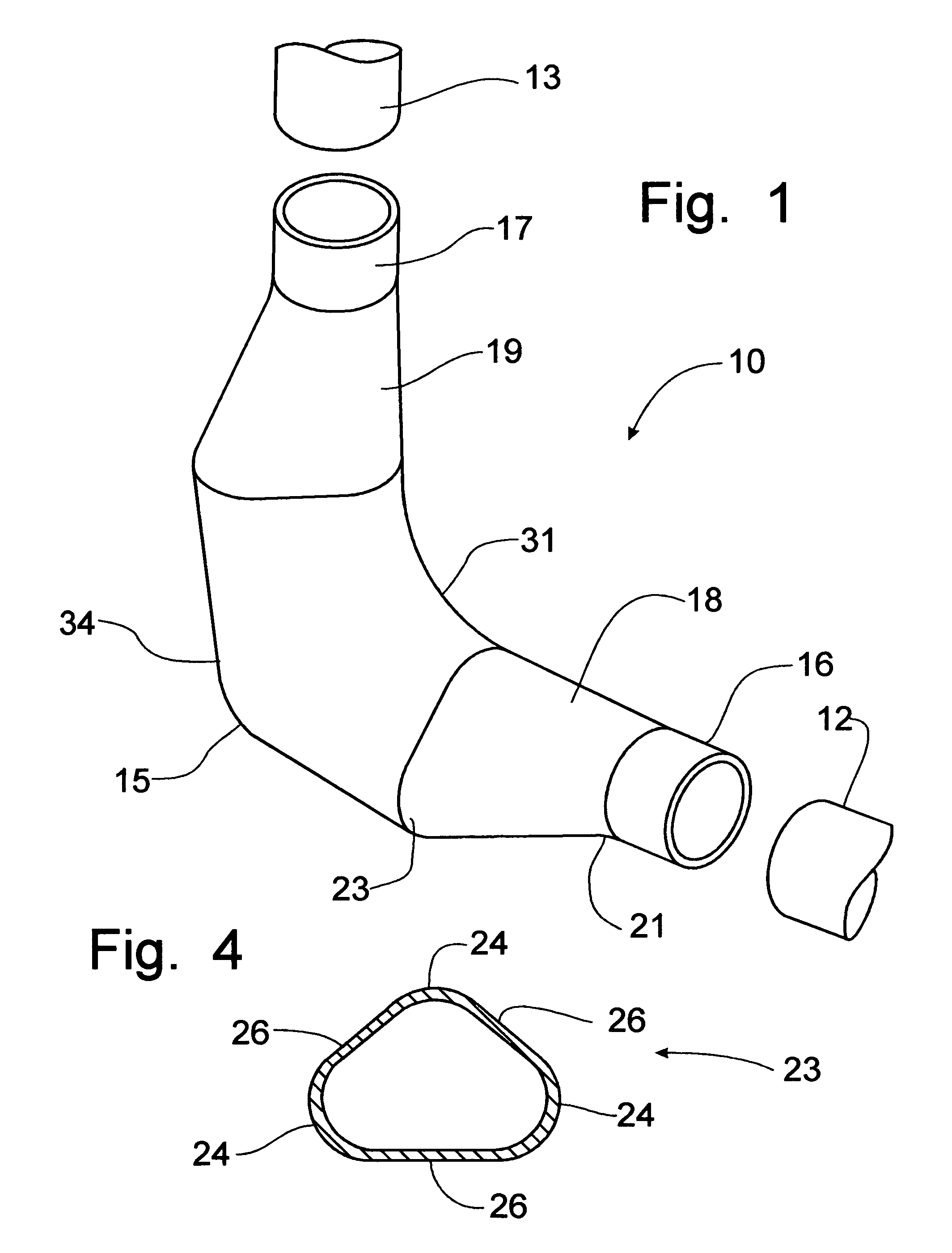 Elbow fitting for pneumatic transport system