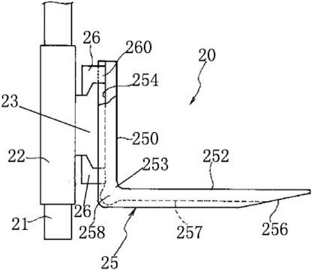 Forklift lifting device