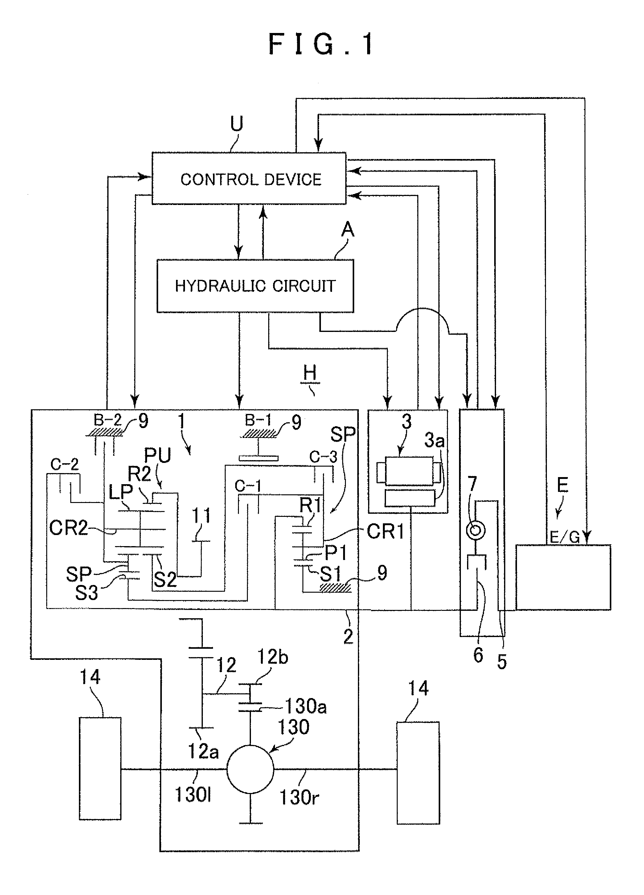 Hybrid drive device