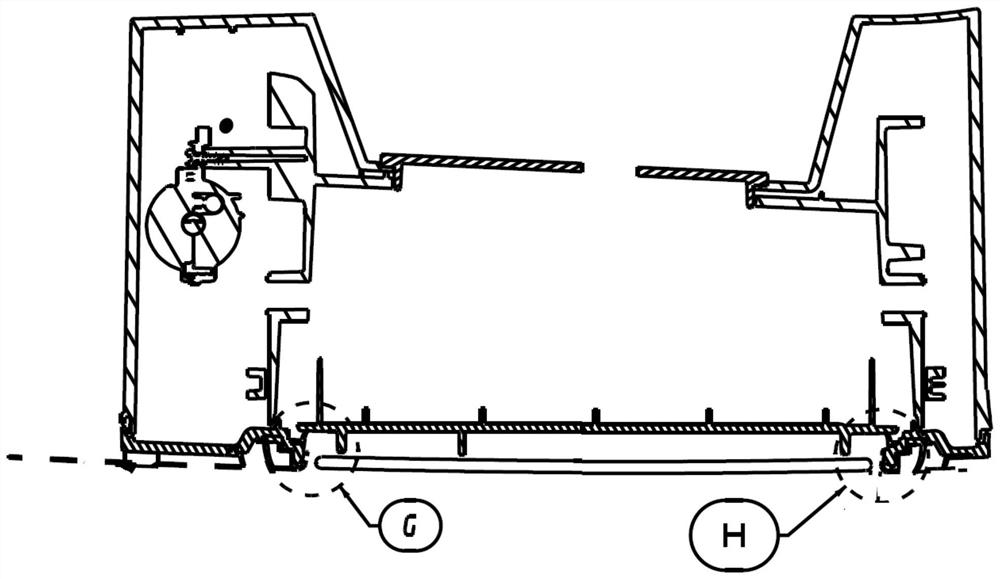 Hidden automobile charging port structure