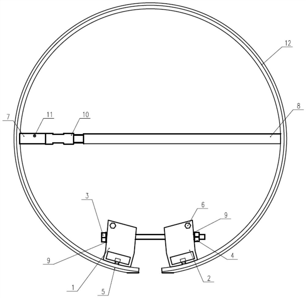 Small and medium-sized motor C-shaped ring closing-in tool device