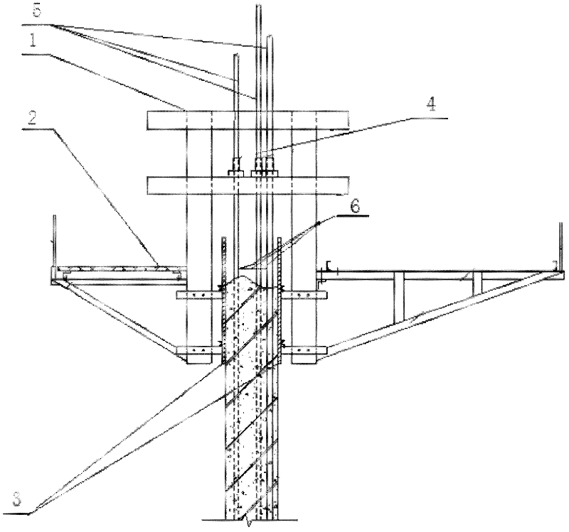 Silo flexible slip form torsion resistance construction device