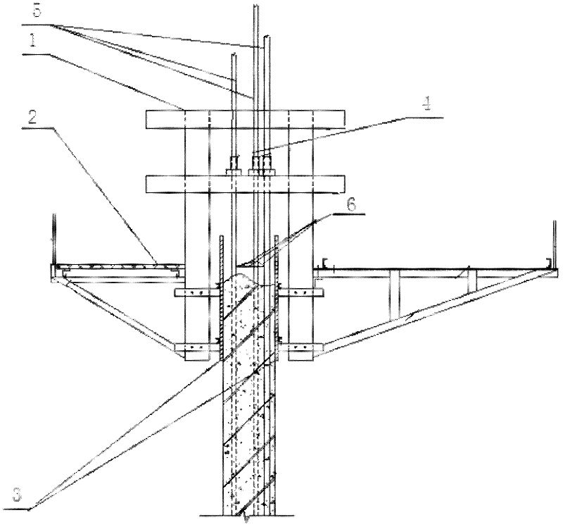 Silo flexible slip form torsion resistance construction device