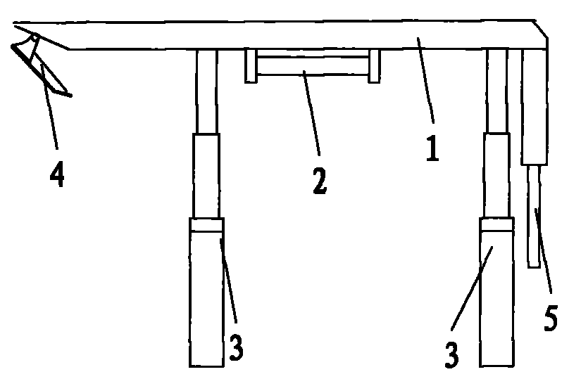 Large-stroke overall top beam suspension support