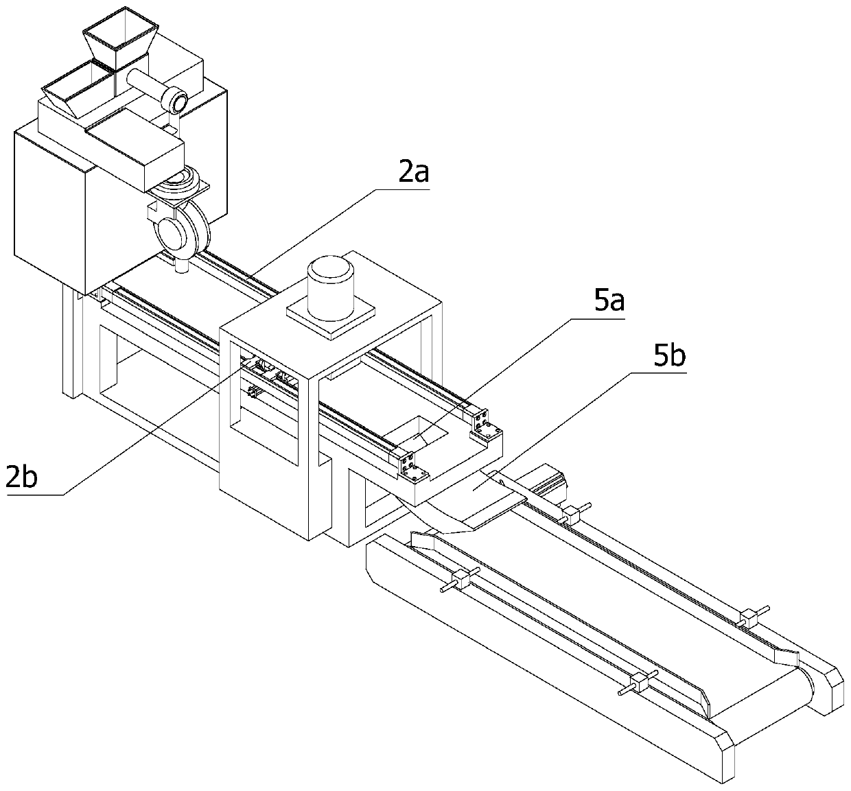 Automatic processing device for mango yogurt bags and processing method thereof