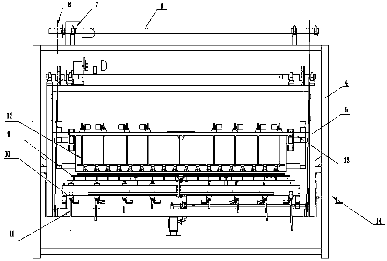 Curved glass flexible shaft bending tempering forming method