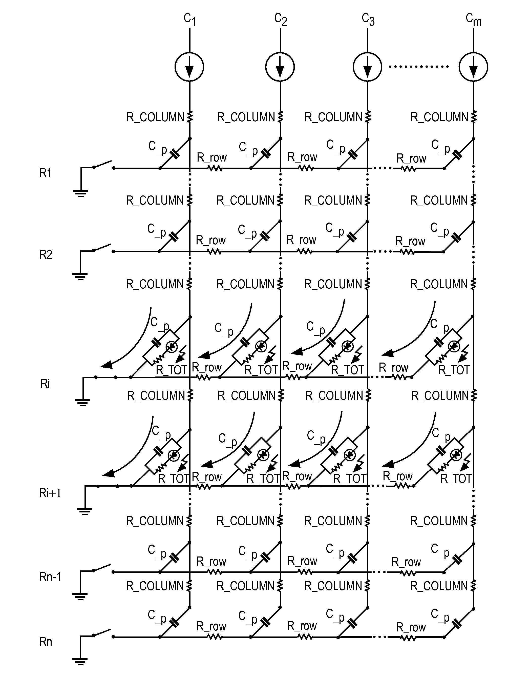 Method for driving matrix displays