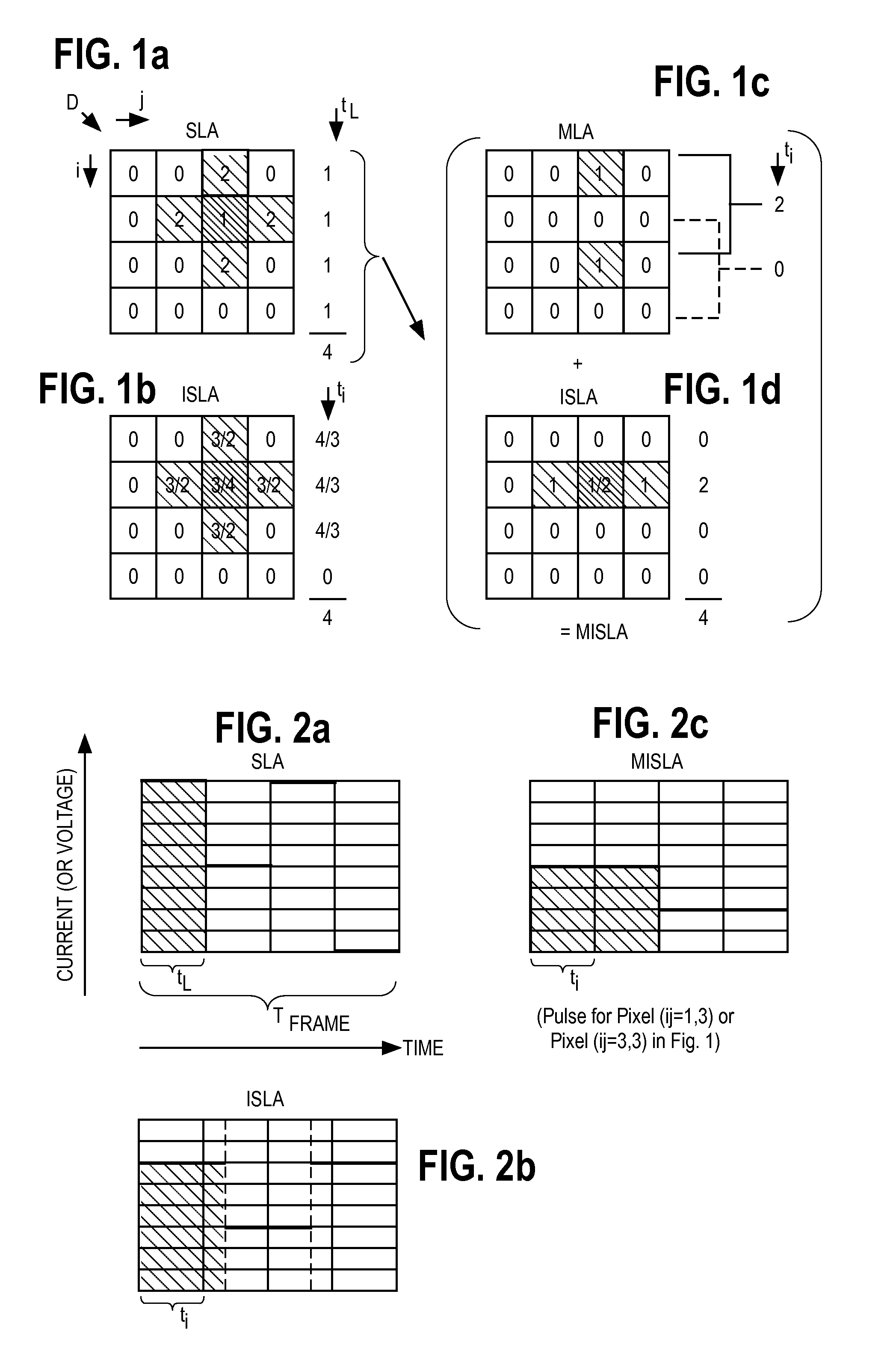 Method for driving matrix displays