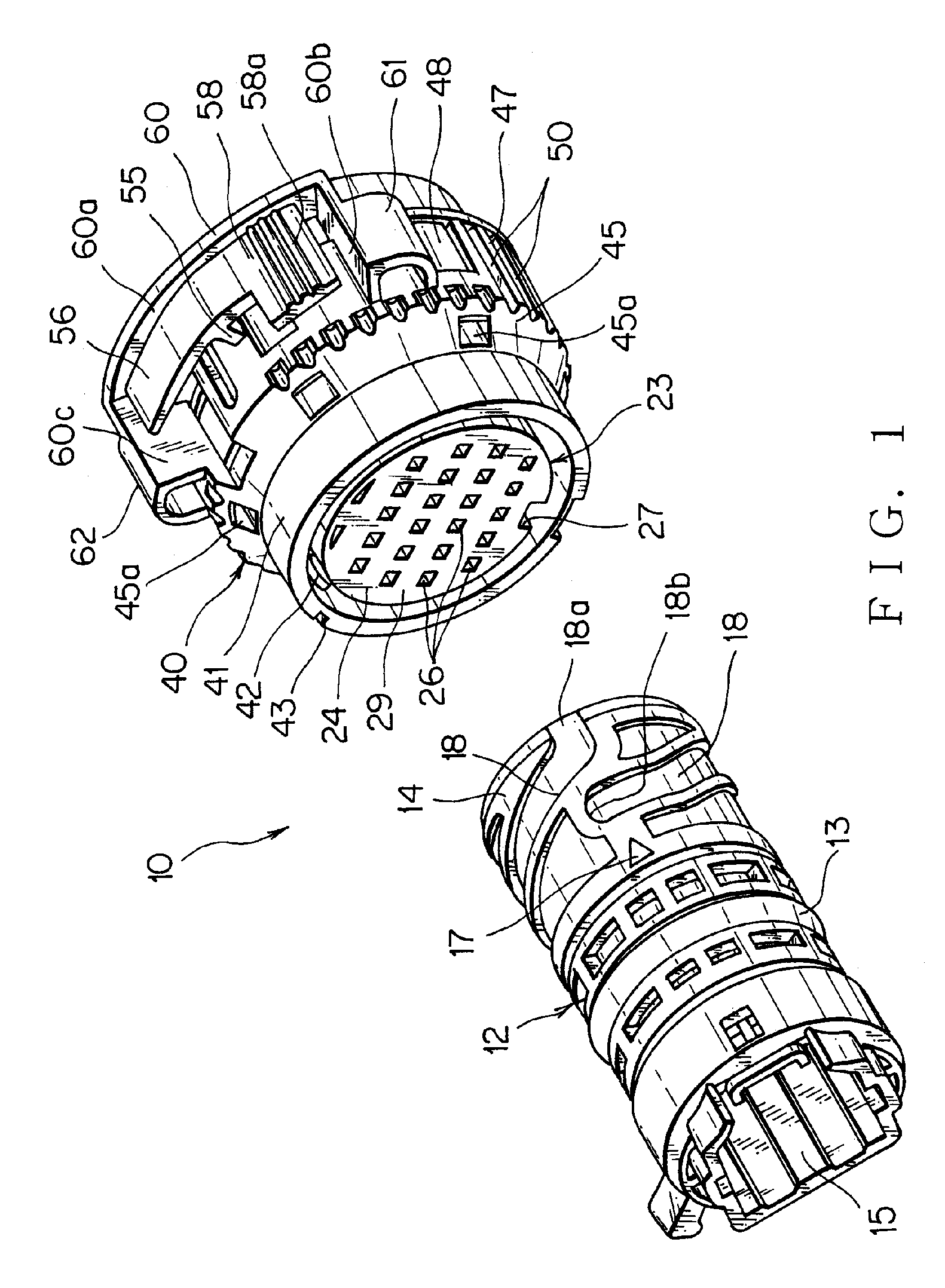 Circular connector assembly